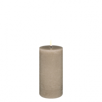 Uyuni stompkaars pillar candle sandstone 7,8 x 15,2 cm